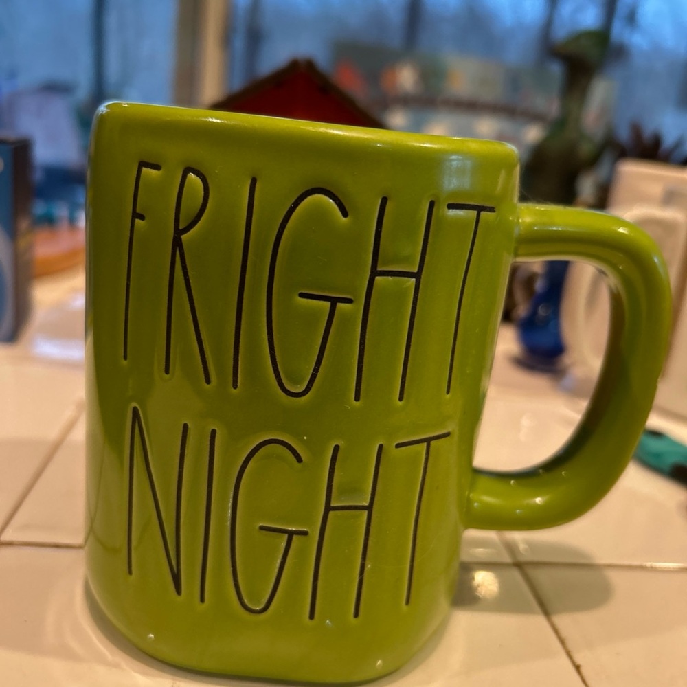 Rae Dunn Green Fright Night coffee tea Mug